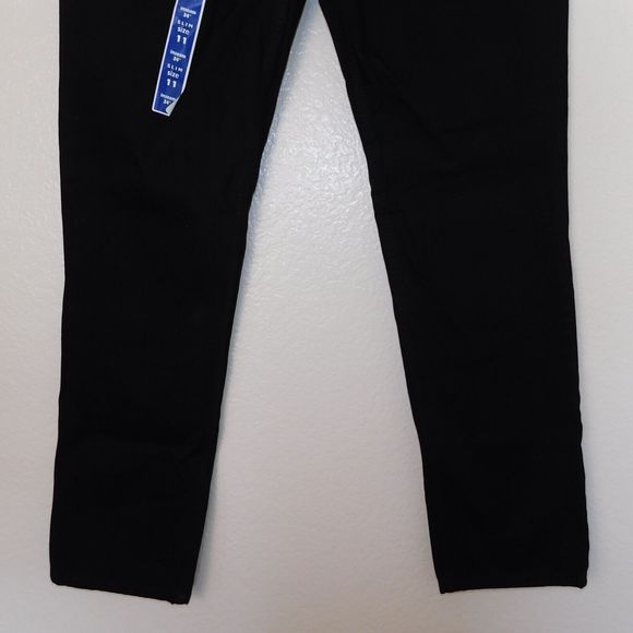 Women's Vintage 90s Posted Jeans Slim Size 11 NWT New 31x34 Black 932037L - Picture 7 of 11